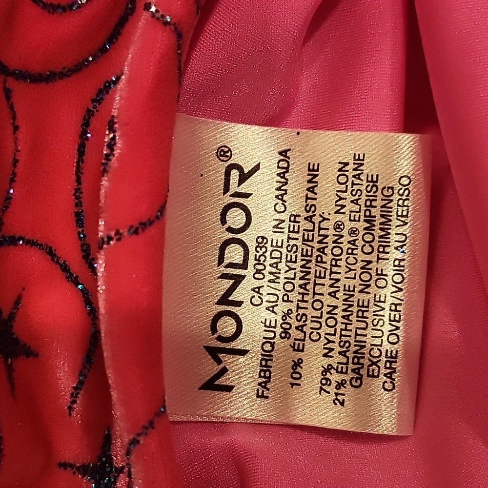 Mondor Pink Glitter Figure Skating Skirt View 5